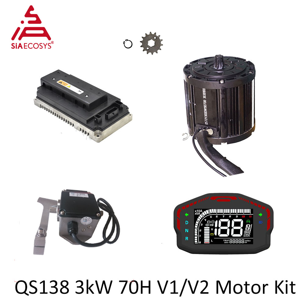 Mid Drive Motor Kit 72V 3000W - QSMOTOR QS138 3000 W 72 V