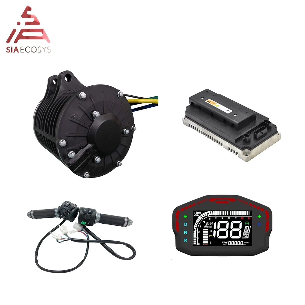 Mid Drive Motor Kit 72V 3000W - QS138 3000W V2 Mittelmotor-Antriebsstrang 72V 100KPH