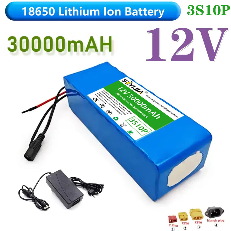 60V 30Ah Electric Scooter Battery - 12V 30Ah 3S10P für 12V Elektrogeräte,