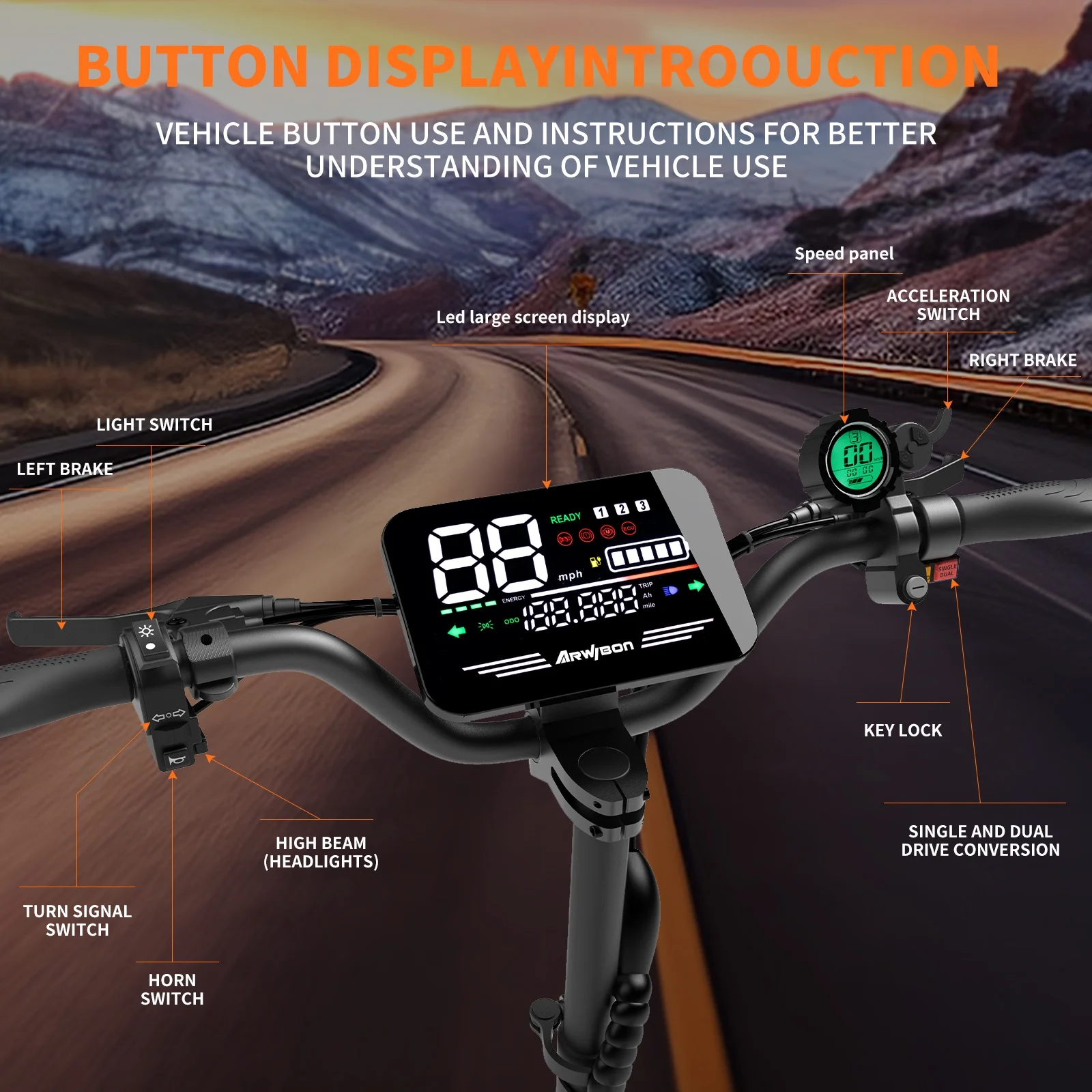 Arwibon 5600W Elektroroller fü – 60V 5600W Dual Motor Electric Scooter Bewertung und Preis