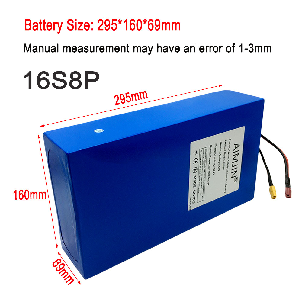 16S8p 1000-3000W Nagelneue Lit – 60V 30Ah Electric Scooter Battery Bewertung und Preis
