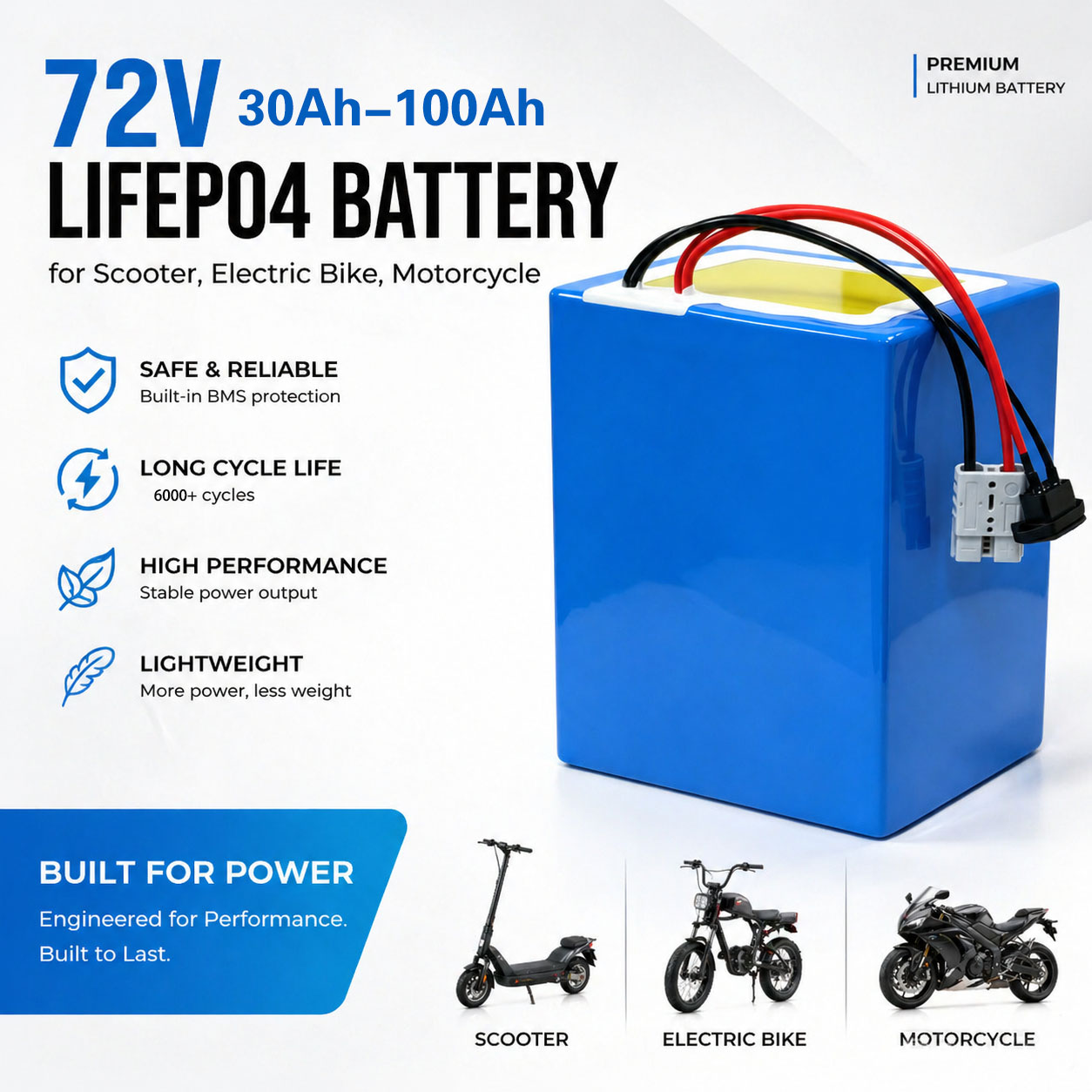 Lithium LiFePO4 72V 50Ah 60Ah  – 72V 60Ah Lifepo4 Battery Pack Bewertung und Preis