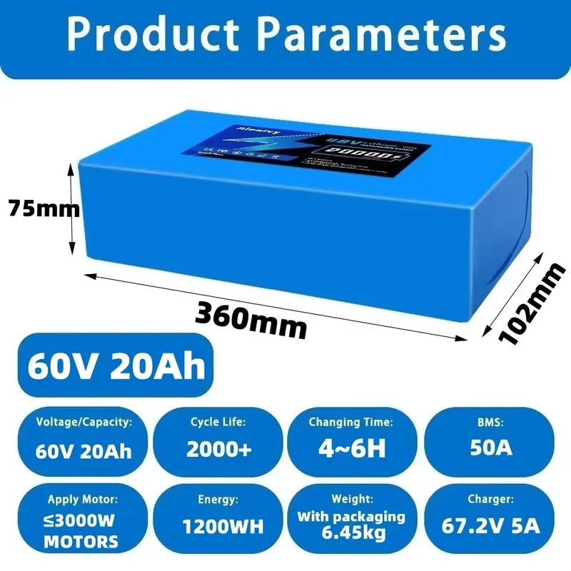 Aleaivy 60V 20AH 30AH 21700 Li – 60V 30Ah Electric Scooter Battery Bewertung und Preis