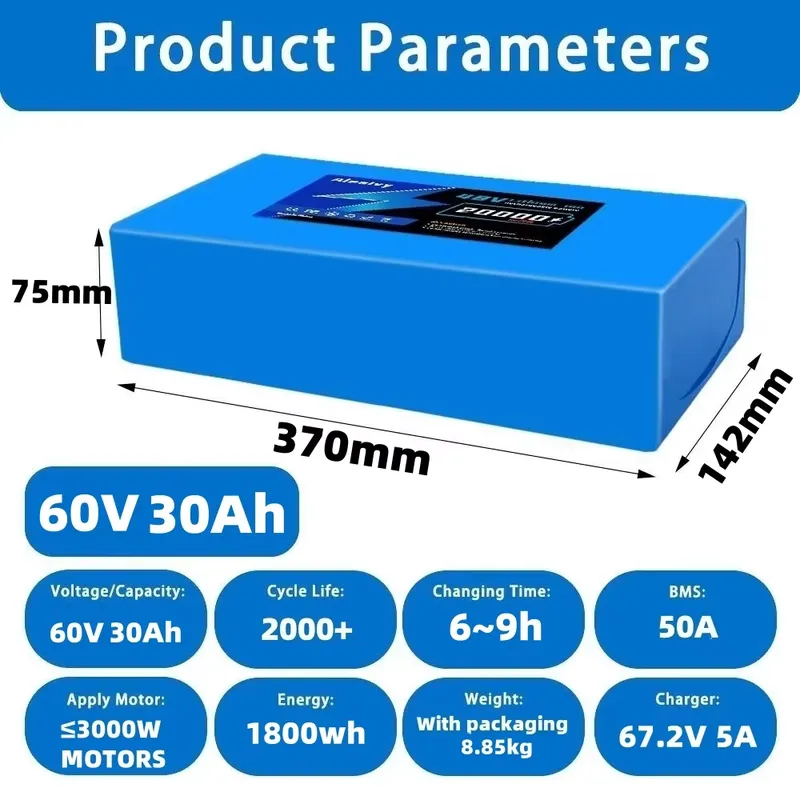 Aleaivy 60V 20AH 30AH 21700 Li – 60V 30Ah Electric Scooter Battery Bewertung und Preis